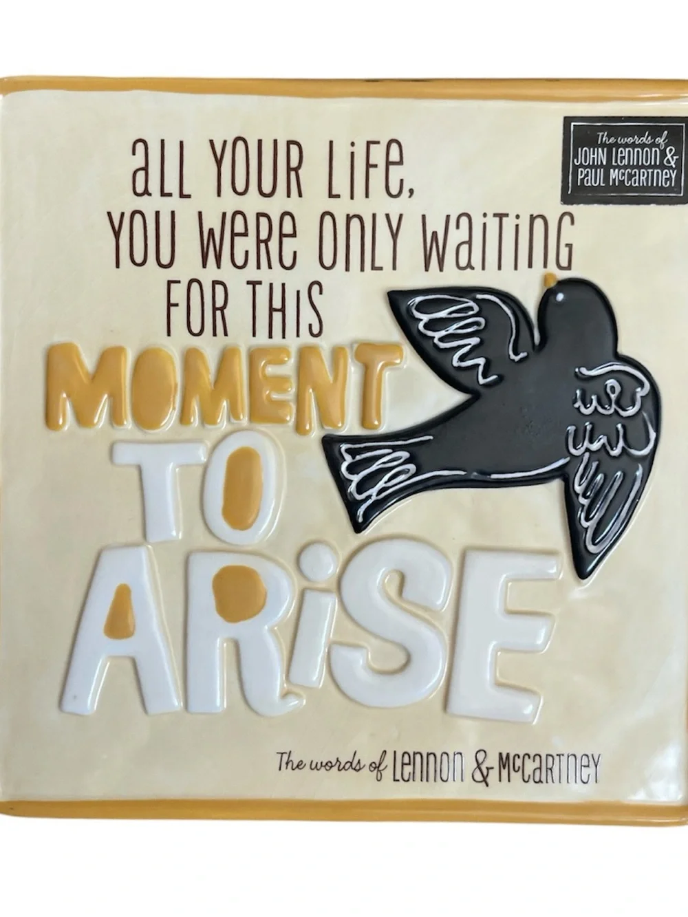 The Beatles Blackbird Quote Wall Plaque